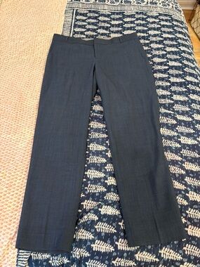 EUC Banana Republic The Logan Wool Navy Straight Leg Dress Pants